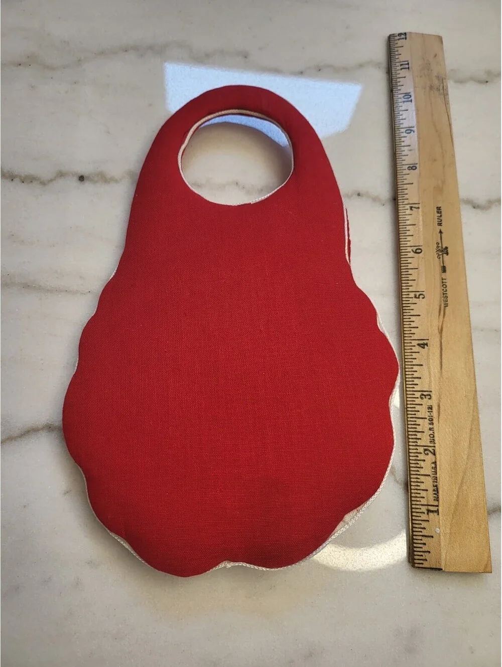 Vintage Santa Claus Door Knob Cover Hanger Excellent Cond. Christmas Decoration